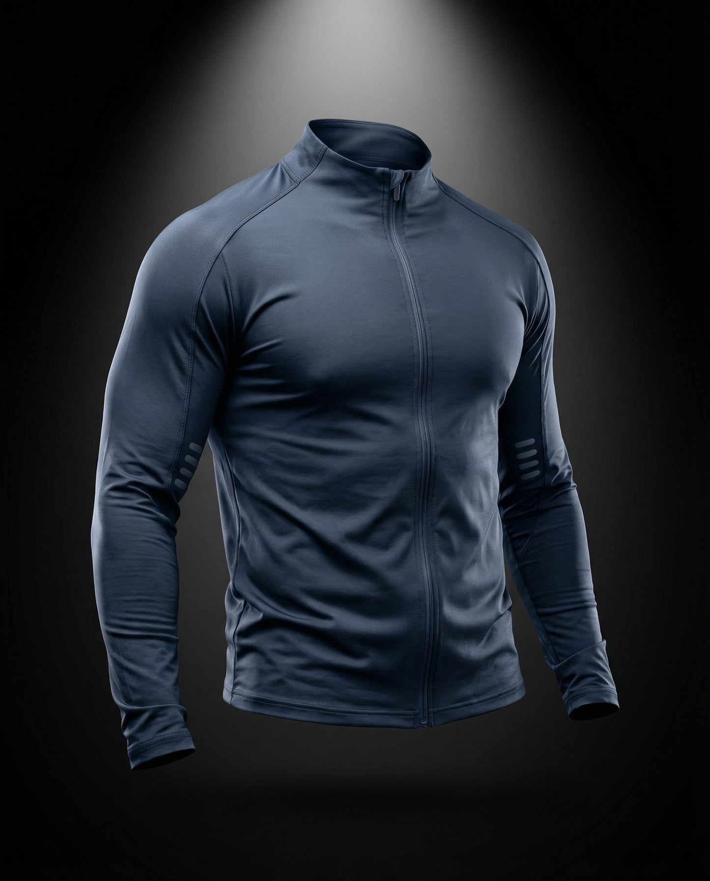 Chaqueta deportiva con cierre completo