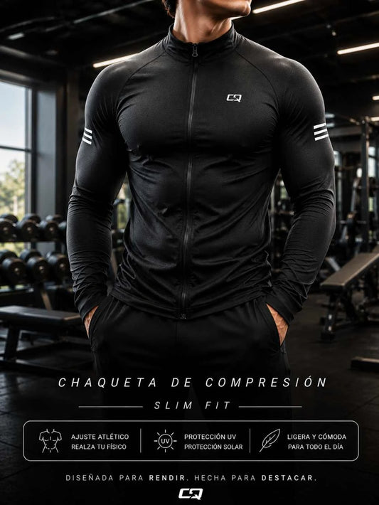 Chaqueta deportiva con cierre completo