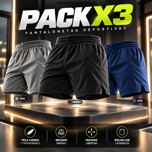 Pantaloneta Deportiva X3