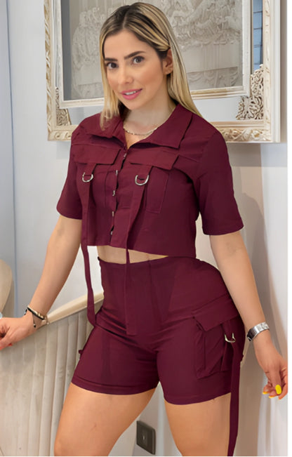 Conjunto Essence Short + TopCrop