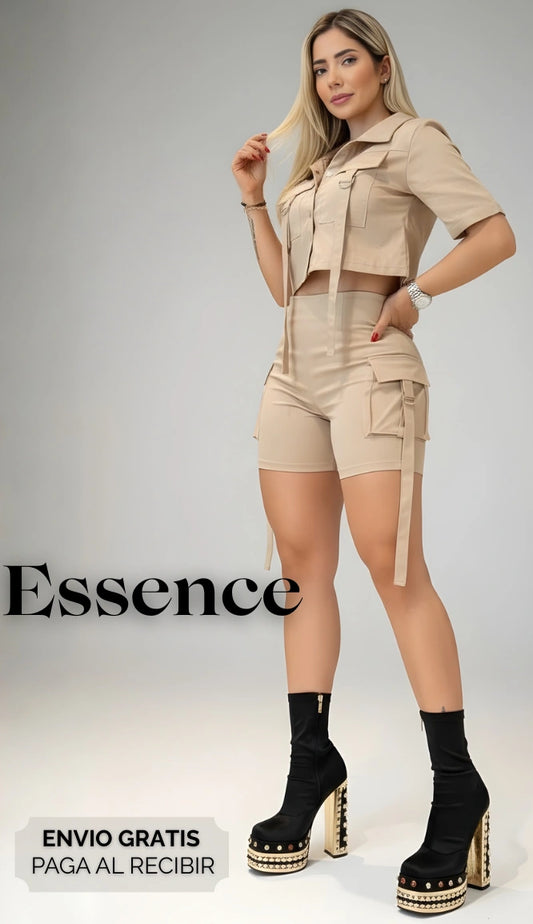 Conjunto Essence Short + TopCrop